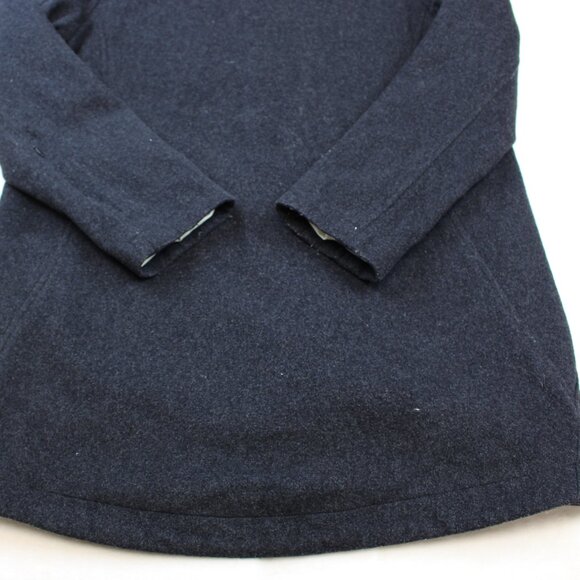 Pendleton Hidden Button High Neck Wool Long Winter Coat Unisex Womens (M) - Picture 10 of 12